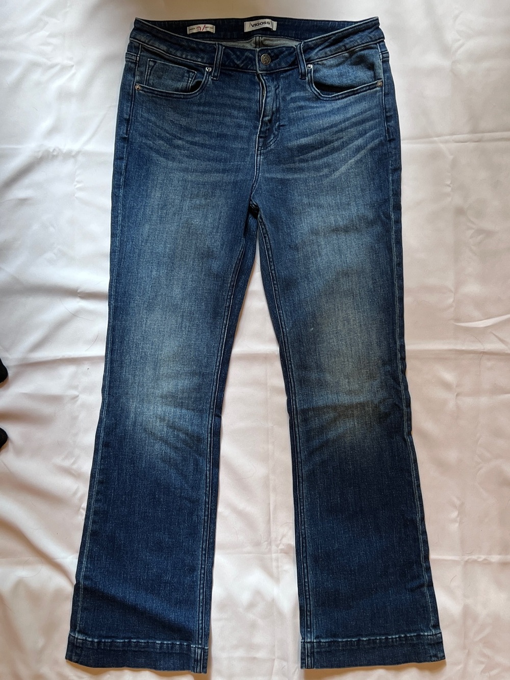 Vigoss Women's Dark Blue Flare Jeans